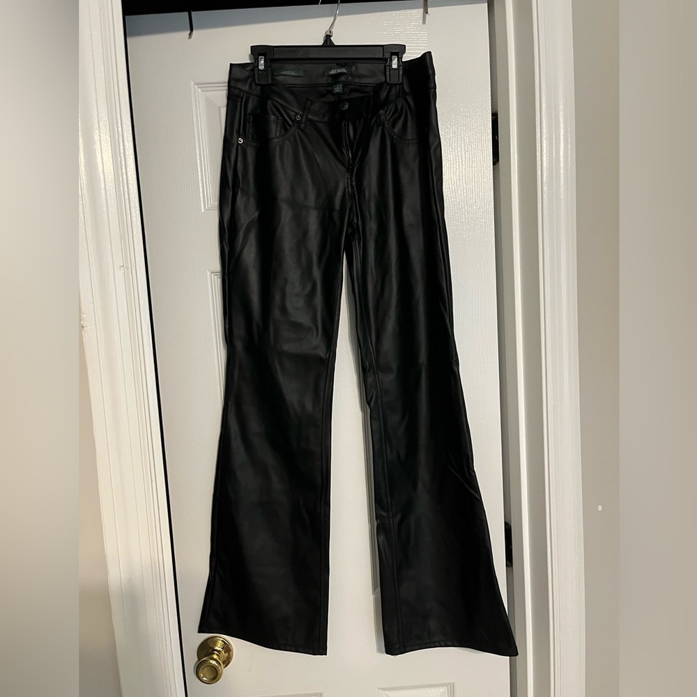 Wild Fable Black Faux Leather Pants
